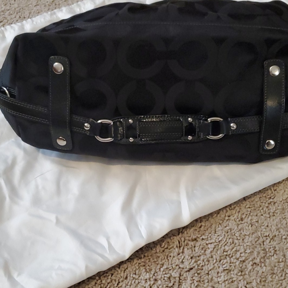 Coach Black Handbag. - Picture 2 of 5